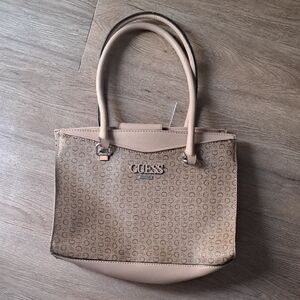 Guess Tan Satchel with Elegant Design